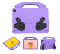 VBESTLIFE Étui pour Tablette EVA pour HD10 2021/2023, Housse de Protection Antichoc avec Poignée Pliable Rotative, Lavable, Découpes Précises (Violet Clair)