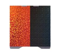 VBESTLIFE Feuille PEO PEY Double Face pour Plaque de Construction d'imprimante 3D, Plate-forme de Lit Lisse 270 X 293 Mm avec Effet Ciel étoilé, Surface à Changement de Couleur pour PLA ABS TPU,