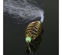 VBESTLIFE Filet de Pêche à Ressort en Cuivre, Portable et Durable, avec Perles Lumineuses, pour la Pêche en Banc, en Nylon, Ensemble de 4 Pièces (7 Mailles)