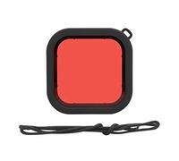 VBESTLIFE Filtre de plongée d'objectif de caméra d'action, Filtre étanche de plongée sous-Marine avec Corde Suspendue pour 8(Rouge)