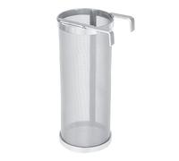VBESTLIFE Filtre d'Infusion en Acier Inoxydable, Filtre de 300 microns avec Crochet pour contenir houblon lors de l'ébullition du moût, réduire les impuretés etc(10 * 25.5cm)