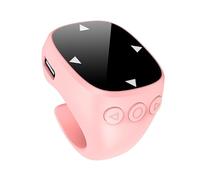 VBESTLIFE Fingertip Bluetooth Télécommande, Défilement Anneau Page Turner avec Bluetooth 5.3, pour Téléphone Tablette Ordinateur Los Android (Rose)