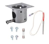 VBESTLIFE Fire Burn Pot et Hot Rod Ignitor Kit Remplacement Pièces pour Traeger et pour Le fumé Grill à Granules en Bois de Pit, Pot de Brûleur à Incendie avec Vis