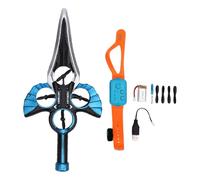 VBESTLIFE Flying Sword RC Airplane, Épée Volante à Contrôle Gestuel Facile avec Lumière LED, Cadeaux d'avion RC Légers pour Adolescents et Adultes (Blue)