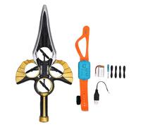 VBESTLIFE Flying Sword RC Airplane, Épée Volante à Contrôle Gestuel Facile avec Lumière LED, Cadeaux d'avion RC Légers pour Adolescents et Adultes (Or Noir)