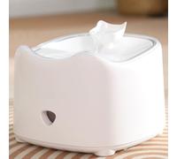 VBESTLIFE Fontaine à Eau Solaire pour Chat, Fontaine Automatique pour Animaux de Compagnie de 1,8 L, Fonctionnement Silencieux, Distributeur d'eau pour Plusieurs Animaux de Compagnie