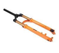 VBESTLIFE Fourche Avant de Vélo, Fourche de Suspension D'amortisseur de Verrouillage Manuel en Alliage D'aluminium MG de 29 Pouces pour VTT Hors Route, Vélo Orange