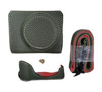 VBESTLIFE G7 X Mark II / G7 X Mark III Case, étui de Caméra en Cuir Vintage pour Caméra Reflexifique, étui de Protection avec Bandoulière (Green)