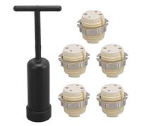 VBESTLIFE G9 Ceramic Lamp Holder 5Pcs with Zinc Alloy Ring and Removal Tool