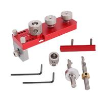 VBESTLIFE Guide de Perçage pour profilé en Aluminium, Localisateur de Poinçon avec Foret à Fraiser M6 M8, pour Profils de la Série 20 30 40, Outil de Positionnement de Trou de Gabarit de