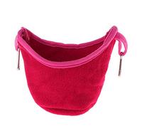 VBESTLIFE Hamac pour Perroquet, Cage à Nid, Lit à Oiseaux en Velours avec Poche Suspendue pour Petits Animaux de Compagnie, Hamac Suspendu Multifonctionnel et Pratique pour Cage à Oiseaux, (Rouge)