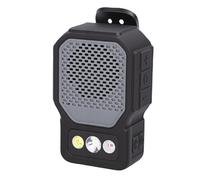 VBESTLIFE Haut-Parleur Bluetooth à Clipser avec Lampe de Poche LED, Haut-Parleur Portable avec Micro intégré pour Appels Musicaux Mains Libres, pour Le Travail, L'équitation, Le Golf en (Grey)