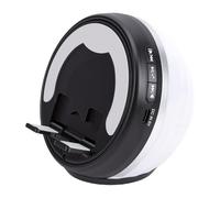 VBESTLIFE Haut-Parleur Bluetooth à Induction sans Fil avec Support de Téléphone, Son Surround HiFi 360°, Lumière Ambiante Multicolore, Lecture à Détection Automatique (Black)