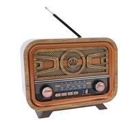 VBESTLIFE Haut-Parleur Bluetooth Radio Rétro Portable, FM AM SW Old Fashion Style Classique, Antenne Réglable, Rechargeable, Carte TF de Soutien, MP3 Jouant de la Musique. (Couleur vive)