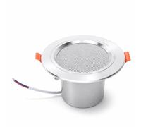 VBESTLIFE Haut-Parleur de Plafond Rond de 7,6 Cm (3 Pouces), 12 W, avec Fixation à Ressort pour des Basses Riches, Idéal pour Le Home Cinéma et la Musique D'ambiance Commerciale.