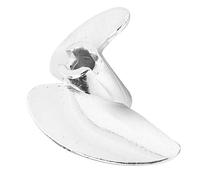 VBESTLIFE Hélice de Bateau RC, Hélice en Alliage D'aluminium RC Boat 2 Pales pour FeiLun FT016 FT007 FT012 FT009 FT011 FT010 FT016 (Argent S)