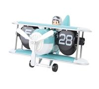 VBESTLIFE Horloge à Bascule D'avion 12 Heures, Horloge de Bureau Numérique Rétro avec Mécanisme de Retournement Automatique, Calendrier Rétro alimenté par Batterie pour la Décoration de la (bleu ciel)