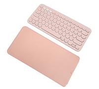 VBESTLIFE Housse de Protection pour Clavier en Cuir PU pour K380, Pochette de Protection de Clavier pour K380, Accessoires de Sac de (Poudre + Argent)