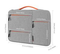 VBESTLIFE Housse pour Ordinateur Portable 15 Pouces, Sac étanche Absorbant Les Chocs, Poignée élastique pour Pro et Ordinateur Portable, Rangement Multifonctionnel pour étudiants, Doublure en (13)