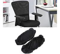 VBESTLIFE Housses d'accoudoir de Chaise, 1 Paire de Housses d'accoudoir de Chaise Amovibles, Housse de Fauteuil de Bureau Protecteur élastique, décoration et Protecteur pour fauteuils(Le Noir)