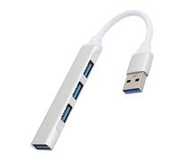 VBESTLIFE Hub USB3.0 4 Ports Répartiteur Ultra Haute Vitesse en Alliage D'Aluminium pour Ordinateur Portable de Bureau