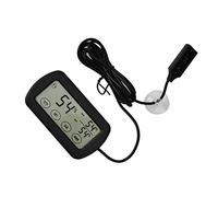 VBESTLIFE Hygromètre Thermomètre à écran LCD Super Sensible, pour Incubateur D'œufs, Réservoir de Reptiles, Matériau ABS Noir