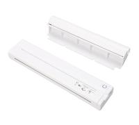 VBESTLIFE Imprimante Portable sans Encre pour Voyage, Imprimante Thermique sans Fil Bluetooth Prend en Charge Le Papier Thermique 8,5 X 11 Pouces, pour Téléphone PC Latop (White)
