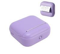 VBESTLIFE Imprimante Thermique Portable, Imprimante Bluetooth 203dpi sans Interruption sans Fil sans Fil, Support 57x30 Mm, pour Les étudiants (Purple)
