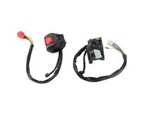 VBESTLIFE Interrupteur de Guidon Universel pour Moto 7/8", Commande de Klaxon de Clignotant avec Arrêt du Moteur, Démarrage électrique, Danger, Remplacement pour VTT, Vélo, Scooter, 12 V étanche à