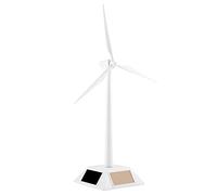 VBESTLIFE Jouet de Moulin à Vent à énergie Solaire, Décoration de Bureau éducative pour Enfants avec Outil Pédagogique à l'énergie Solaire, Modèle de Moulin à Vent Artisanal pour Expériences