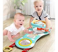VBESTLIFE Jouet de Siège de Voiture pour bébé avec Volant Miroir, Lumières Musicales pour Nourrissons, Jouet de Conduite de Simulation Interactif, pour Siège de Voiture/poussette/berceau, Matériau ABS