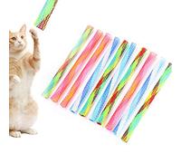 VBESTLIFE Jouet Rebondissant Multicolore pour Chat, Bonne élasticité, Pliable, en Forme de Ressort, Jouet pour Animaux de Compagnie, Bâtiment de Relations, Matériau en Nylon