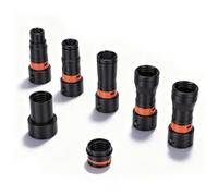 VBESTLIFE Kit D'Adaptateur de Tuyau de Collecte de Poussière 7 Pièces, Adaptateur de Tuyau D'aspiration à Pince Rotative à 360 ° pour Ponceuses D'outils électriques, pour Ports