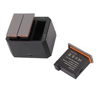 VBESTLIFE Kit de Chargeur de Batterie pour Caméra d'action OSMO, Lot de 3 Batteries de Remplacement 1300 MAh, Chargeur 3 Canaux pour Caméra d'action OSMO