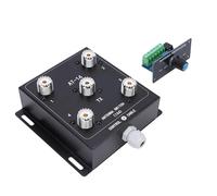 VBESTLIFE Kit de Commutateur D'antenne Coaxial à Distance, Commutateur D'antenne Coaxial HF 4 Canaux 1 Sortie avec Connecteur 500 W PEP 1,8-60 MHz SO-239, pour (* Interrupteur AT14 + * kit de
