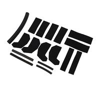 VBESTLIFE Kit de Joints de Toit Rigide 68026937AB, 17 Bloqueurs de Mousse pour JK 2007-2018, Ensemble de Toit Rigide en Caoutchouc à étanchéité Solide avec Fixation d'origine, Joint d'étanchéité