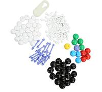 VBESTLIFE Kit de Modèle Moléculaire, Ensemble de Chimie Organique avec 136 Atomes et 158 liaisons, Outil de Visualisation 3D pour étudiants et Enseignants