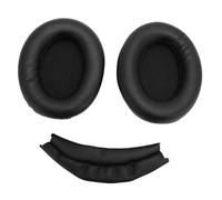 VBESTLIFE Kit de Remplacement de Coussinets d'oreille et de Bandeau pour écouteurs Supra-Auriculaires WH-1000XM3, Pièce de Réparation de Coussinets de Serre-tête et D'oreillettes (Black)