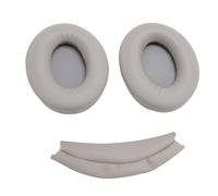 VBESTLIFE Kit de Remplacement de Coussinets d'oreille et de Bandeau pour écouteurs Supra-Auriculaires WH-1000XM3, Pièce de Réparation de Coussinets de Serre-tête et D'oreillettes (Brun Clair)