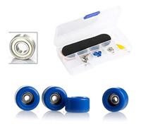 VBESTLIFE Kit de Skateboard Professionnel en Bois D'érable pour Enfants, Cadeau de Noël pour Enfants, Jouet D'assemblage Durable pour Le Développement de la Coordination (Bleu foncé)