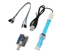 VBESTLIFE Kit de Sonde de Module PH, Module de Capteur de Détection de Valeur PH 0-100 ℃ 0-14 avec Sonde à électrode
