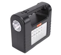 VBESTLIFE Kit D'éclairage de Camping Solaire avec 3 Ampoules Générateur | Batterie au lithium polymère 12000mAh incluse, Spot et panneau lumineux haute luminosité, câble avec ampoules 3x3W