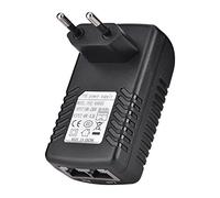 VBESTLIFE L'Adaptateur d'Alimentation48V 0.5A Mur POE Injecteur Ethernet Adaptateur IP Téléphone/Caméra Alimentation UE/US/UK Plug(Noir)