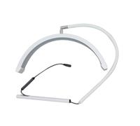 VBESTLIFE Lampe de beauté Half Moon LED de 16 Pouces, 20W U Shape Nail Lash Fill Light avec un Tuyau Rotatif à 360 °, 3 Couleurs Temporaire, pour le Tatouage de Maquillage Extension (WHITE)