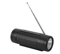 VBESTLIFE Lampe de Poche avec Haut-Parleur Bluetooth, Lampe de Poche Musicale Bluetooth Multifonctionnelle, étanche IPX5, Batterie 4000 MAh, pour Le Camping en Plein Air (Black)