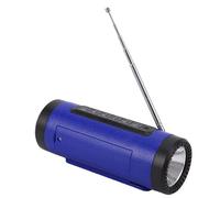 VBESTLIFE Lampe de Poche avec Haut-Parleur Bluetooth, Lampe de Poche Musicale Bluetooth Multifonctionnelle, étanche IPX5, Batterie 4000 MAh, pour Le Camping en Plein Air (Blue)