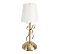 VBESTLIFE Lampe de Table en Forme D'arc, Jolie Lampe de Table en Forme D'arc avec Abat-jour en Tissu, Lampe de Chevet Décorative Moderne, éclairage de Bureau pour Chambre de Fille