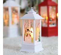 VBESTLIFE Lanterne de Noël D'extérieur à Piles, Petite Lampe à Vent Antique Suspendue pour une Atmosphère Chaleureuse avec Décoration Polyvalente pour la Maison, le Porche, L'intérieur et (Petit