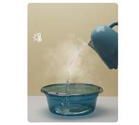 VBESTLIFE Lavabo en Plastique épais avec Poignées, Cuve à Vaisselle Pratique pour le Linge de Cuisine, Bassin Polyvalent pour Dortoirs et Cuisines (M)