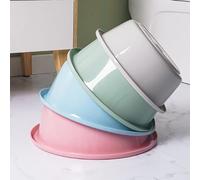 VBESTLIFE Lavabo Rond en Plastique de 12 Pouces, Léger et Durable, Conception épaissie, adapté à Diverses Fins à la Maison et au Dortoir